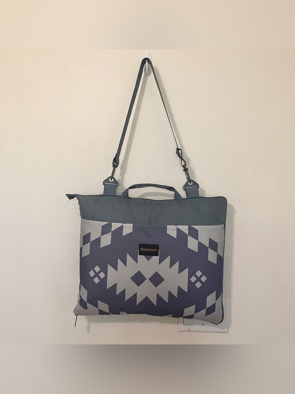 Pendleton Packable Blanket folded:19"x 15.5" x 3.1", open 72”x60”, used once